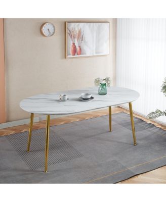 Extendable Dining/Office/Coffee Table, Metal Leg, MDF Top, 100-180cm