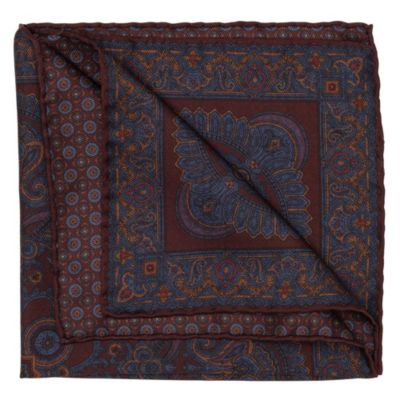 Men's Lario - Double Sided Silk Pocket Square for Men
