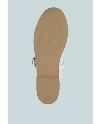 Womens Nazuka Handcrafted Real Suede Leather Flats