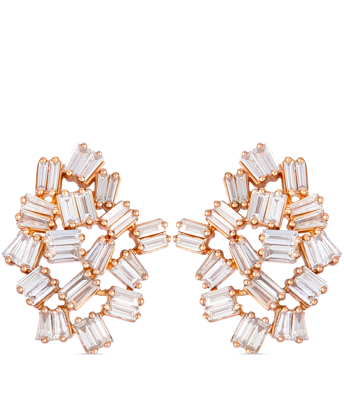 Le Vian Nude Diamond (1-1/4 ct. t.w.) Earrings in 14k Strawberry Gold - Rose Gold