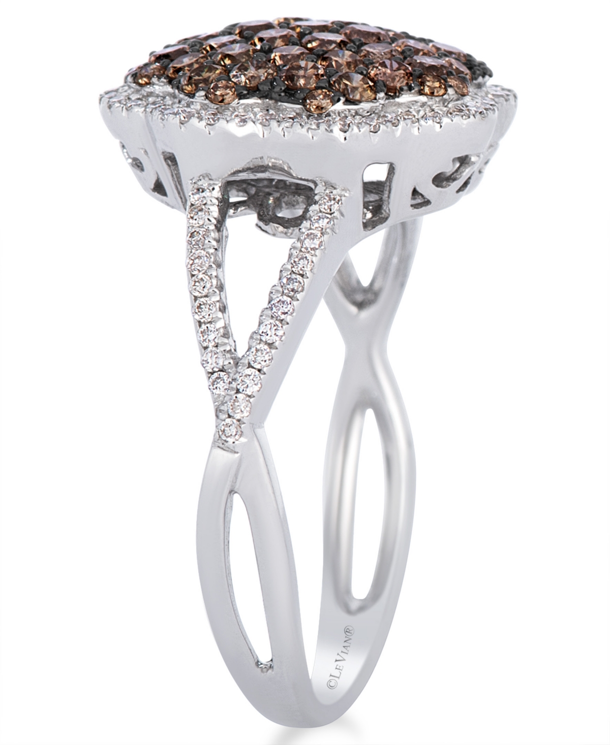 Le Vian Chocolate Diamond (0.81 ct. t.w.) & Vanilla Diamond (0.23 ct. t.w.) Ring in 14k Vanilla Gold
