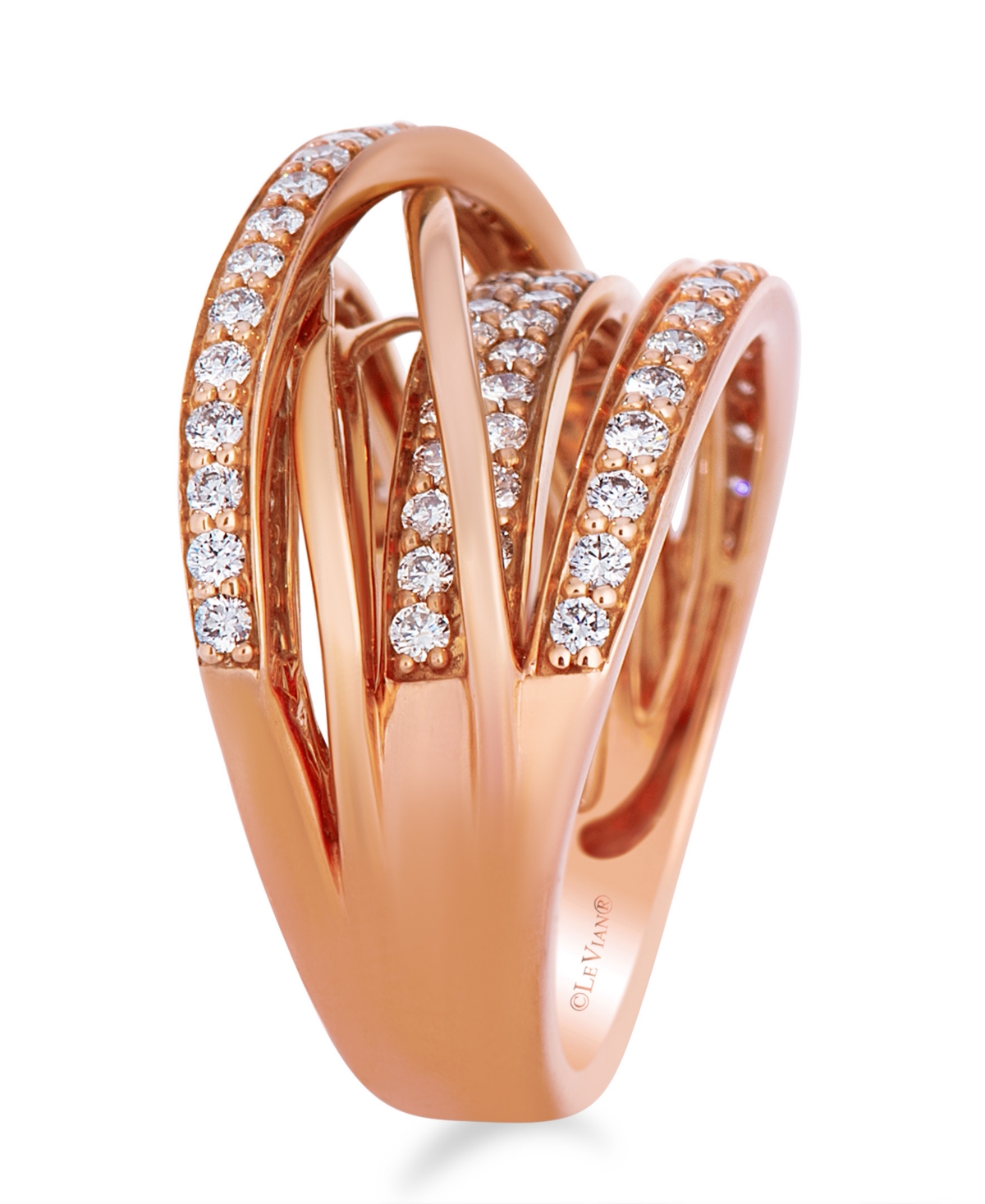 Le Vian Vanilla Diamonds (1.05 ct. t.w.) Ring in 14k Strawberry Gold