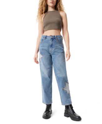 Juniors' Relaxed Straight Stars Jeans