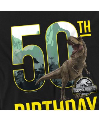 Men's Jurassic World 50th Birthday T-Rex T Shirt