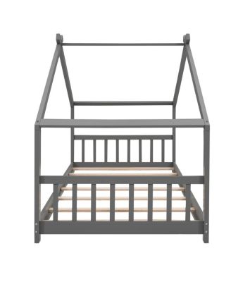 Twin Size House Bed Wood Bed