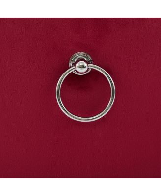 Modern Velvet Swivel Bar Stools with Button Tufting and Rivet Trim