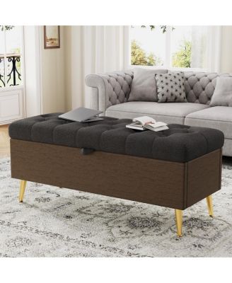 Streamdale Modern Upholstered Storage Ottoman Bench for Living Room, Bedroom