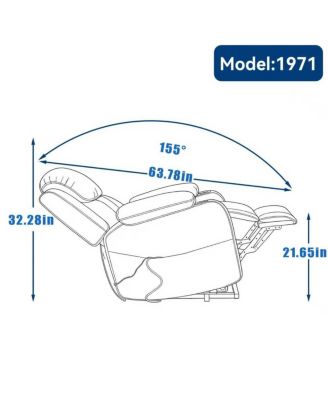 Streamdale Infinite Position Single Motor Power Lift Recliner Chair