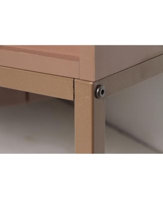 Unique 3D wave texture sideboard with marble-like countertop