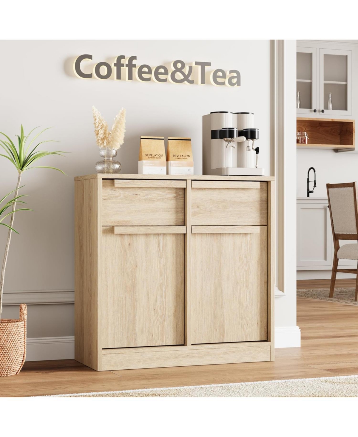 gaomon 31.5" Sideboard Buffet Cabinet with 2 Drawers