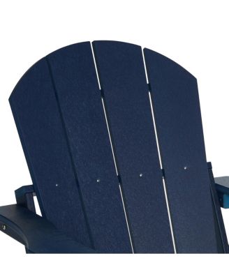 All-Weather Contoured Outdoor Poly Folding Adirondack Chair