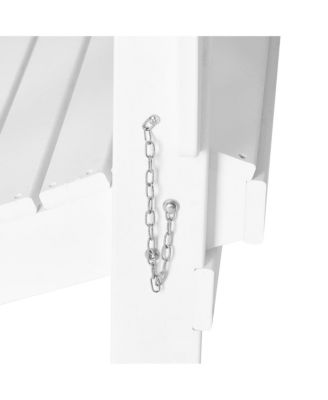 All-Weather Contoured Outdoor Poly Folding Adirondack Chair