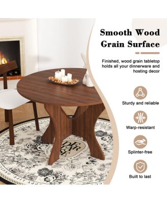 43" Folding Dining Table Set w/ 2 Chairs