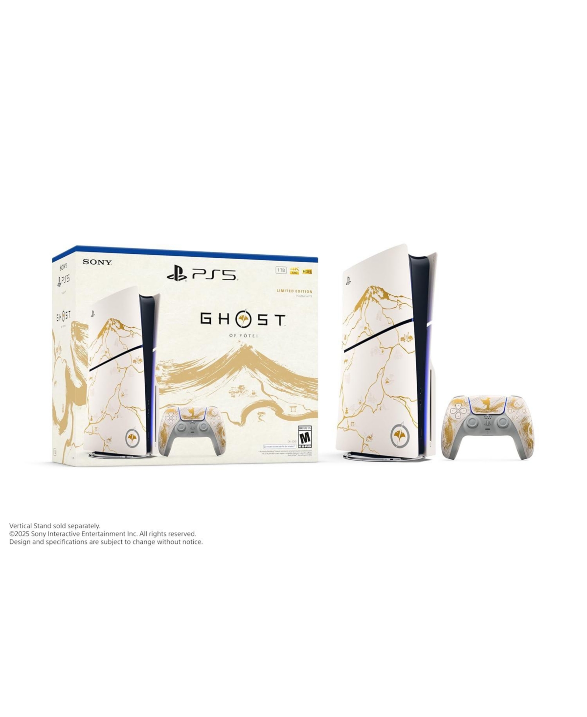 PlayStation Sony PS5 Ghost of Yotei Limited Edition Bundle + Pulse Explore Earbuds + Case