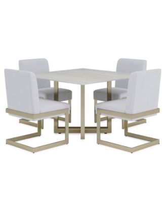 Emila 5-Pc. Dining Set (Square Table & 4 Chairs), Created for Macy's