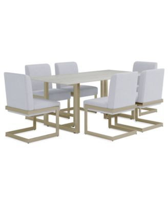 Emila 7 Pc. Dining Set (Rectangular Table & 6 Chairs), Created for Macy's