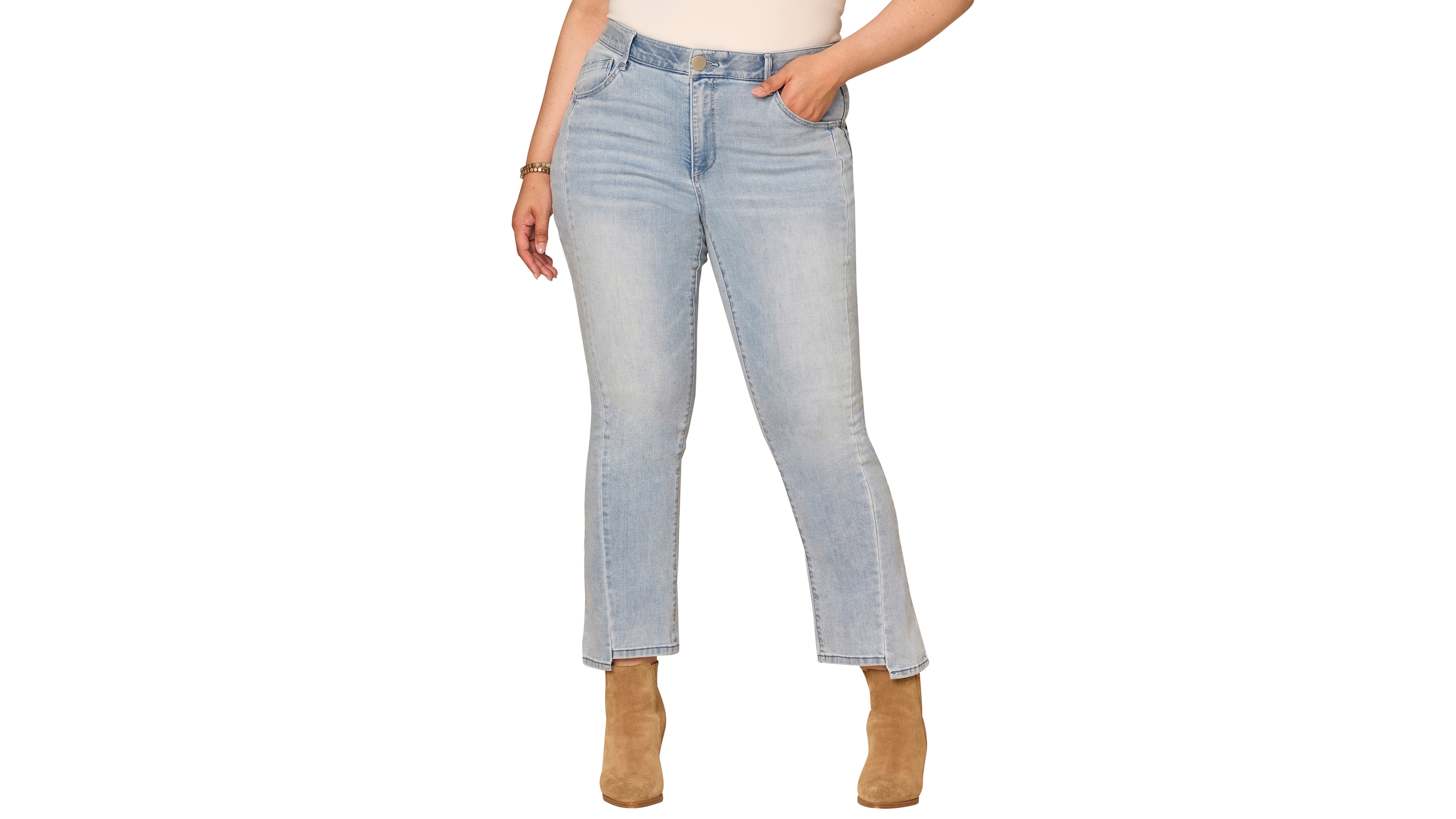 Democracy Plus Skyrise Barely Boot Cut Jeans