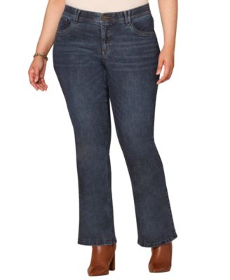 Plus Size Itty Bitty Boot Cut Jeans