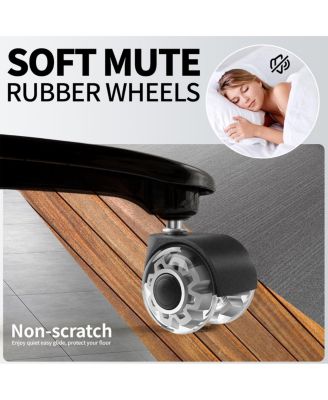 600LBS Big & Tall Office Chair, Extra Wide Seat, Adjustable Lumbar, Heavy Duty Executive Chair