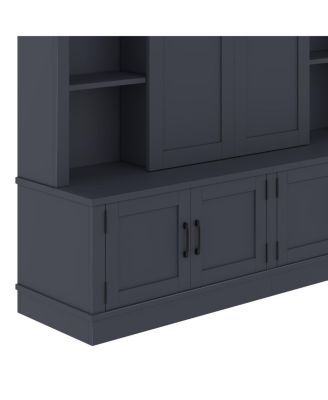 Multifunctional entryway cabinet with sliding rails and tree design