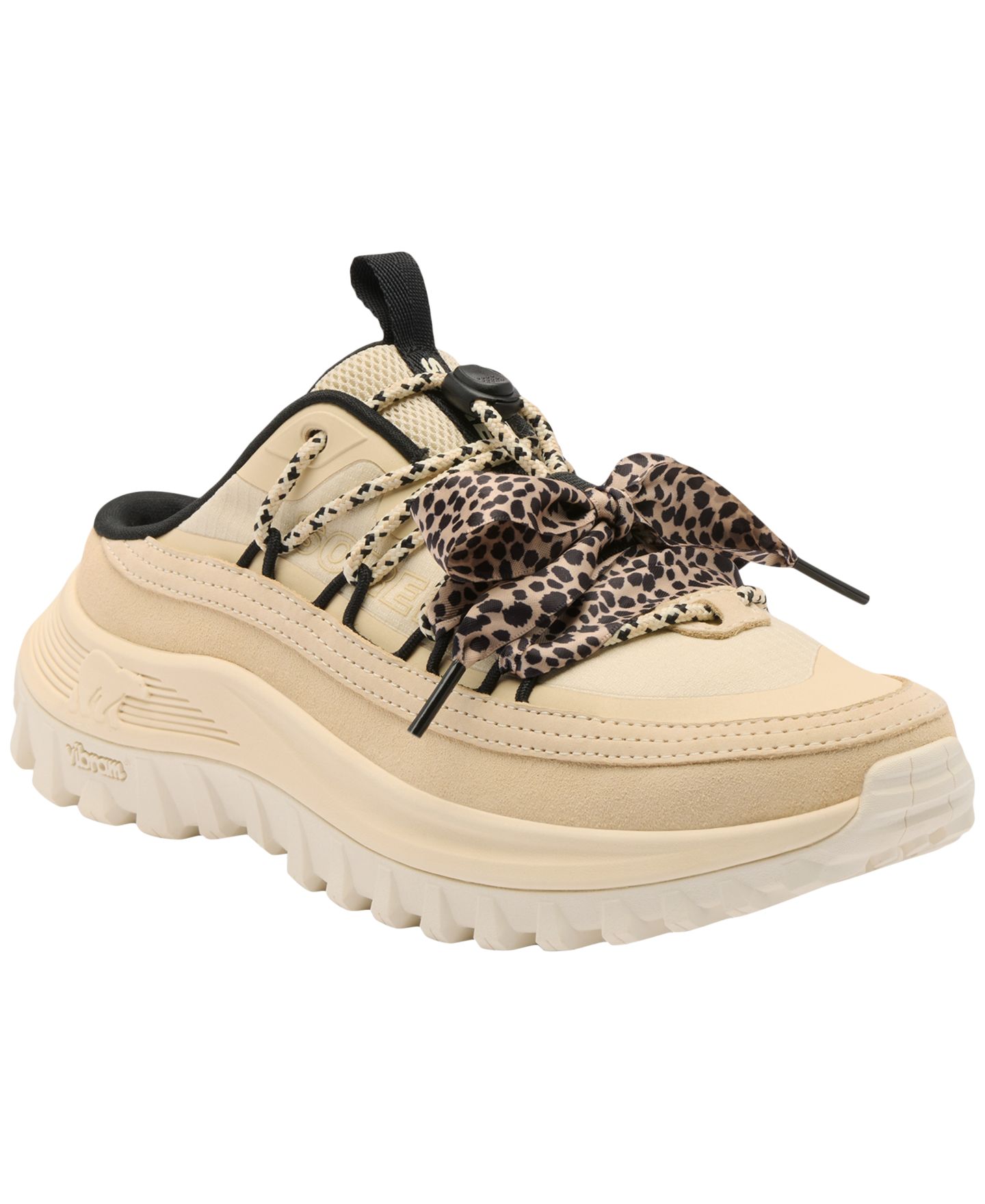 Женские кроссовки Sorel Callsign Slip-On Mule, цвет: Выбеленный / Чёрный — фото 1