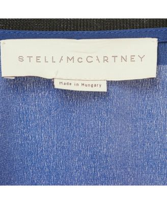 Women's Blue /orange Striped Silk Full Sleeve Top