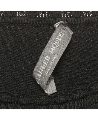 Women's Black Stretch Knit Flared Top