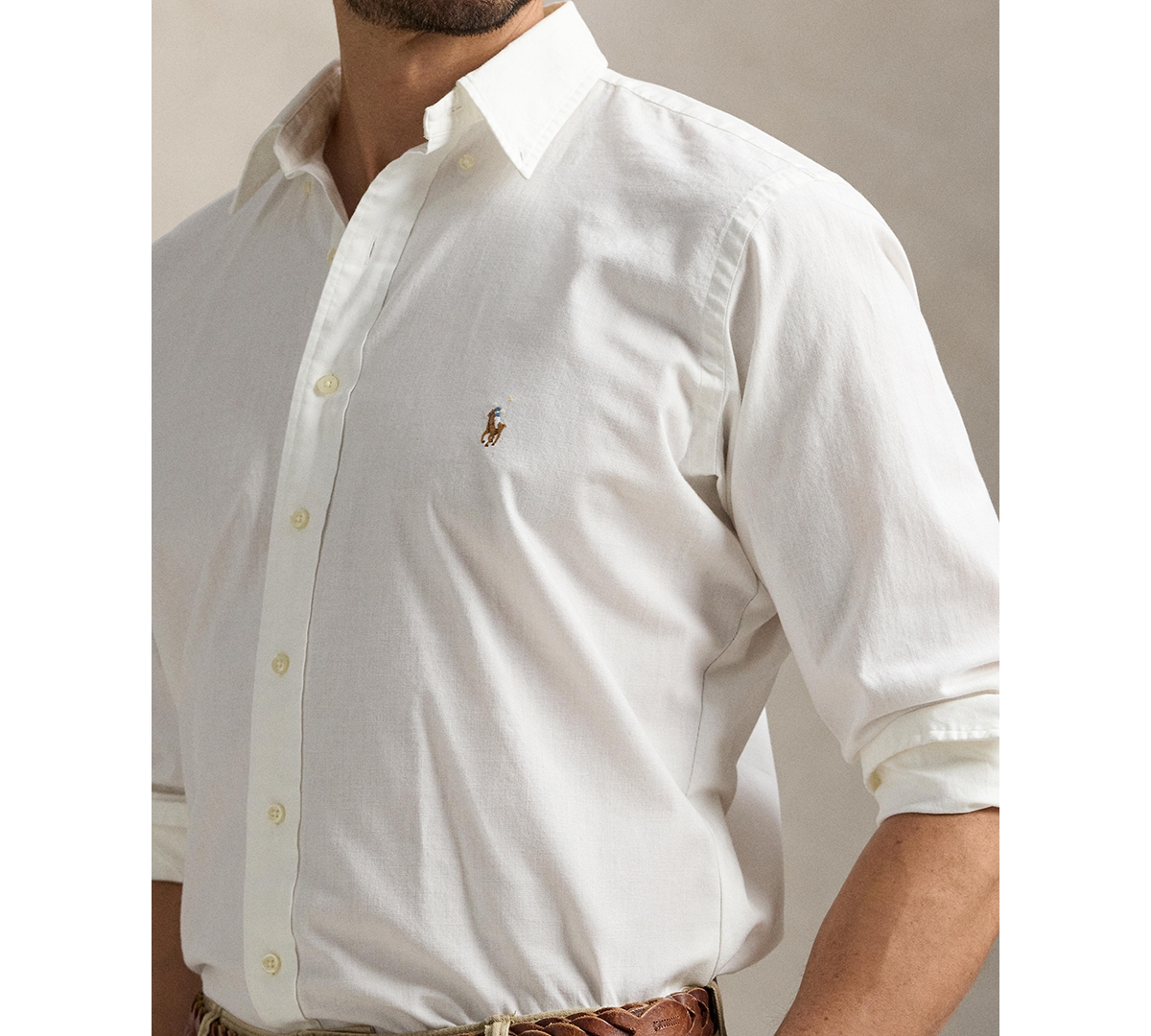 Polo Ralph Lauren Men's Big & Tall Long-Sleeve Chambray Shirt