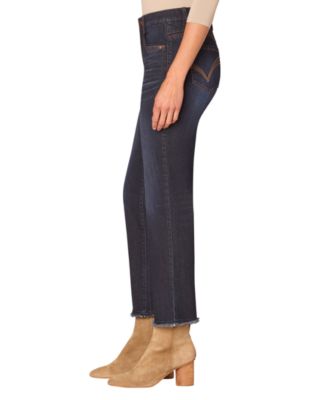 Petite High Rise Slim Straight Jeans