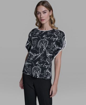 Women's Cut and Sew Crew Neck Top