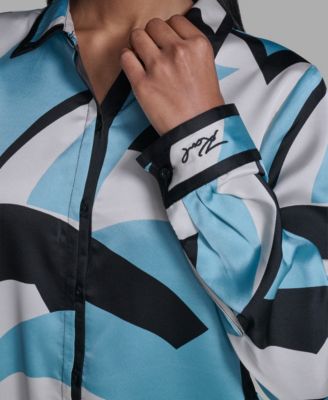 Women's Collared Button-Down Top