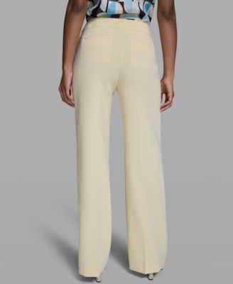 Women's Wide Leg Mid-Rise Pants