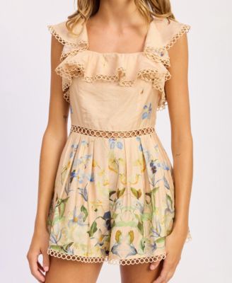 Women's Carrera Square Neck Romper