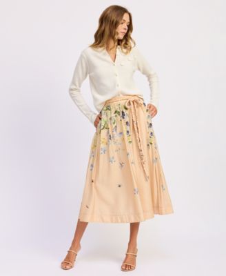 Women's Carrera A-Line Midi Skirt