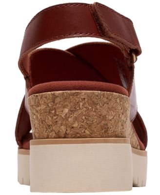 Women's Diaz Cross Round Toe Wedge Sandals