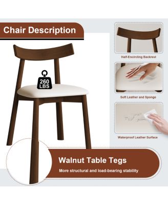 Kitchen Island Set with 4 Chairs, Extendable & Rotating Table, Retro Design