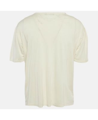 Men's Cream Jersey Crewneck T-Shirt