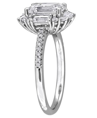 Moissanite (2-5/8 ct. t.w.) Multi-Cluster Ring in Sterling Silver