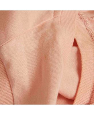 Women's Pink Floral Embroidered Jersey Tank Top