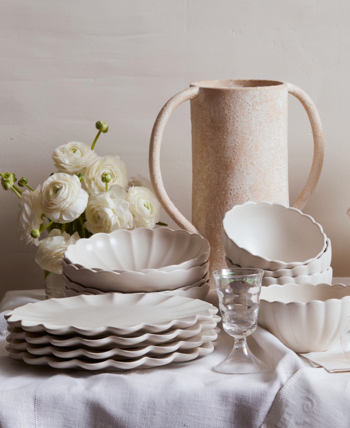 Lemieux Et Cie Dhalia 4-Pc. Dinner Plates, Service for 4