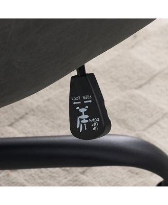 Streamdale Office chair, PU leather, adjustable height, Black