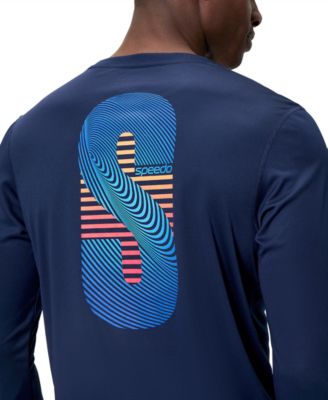 Men's Long-Sleeve Graphic Swim T-Shirt