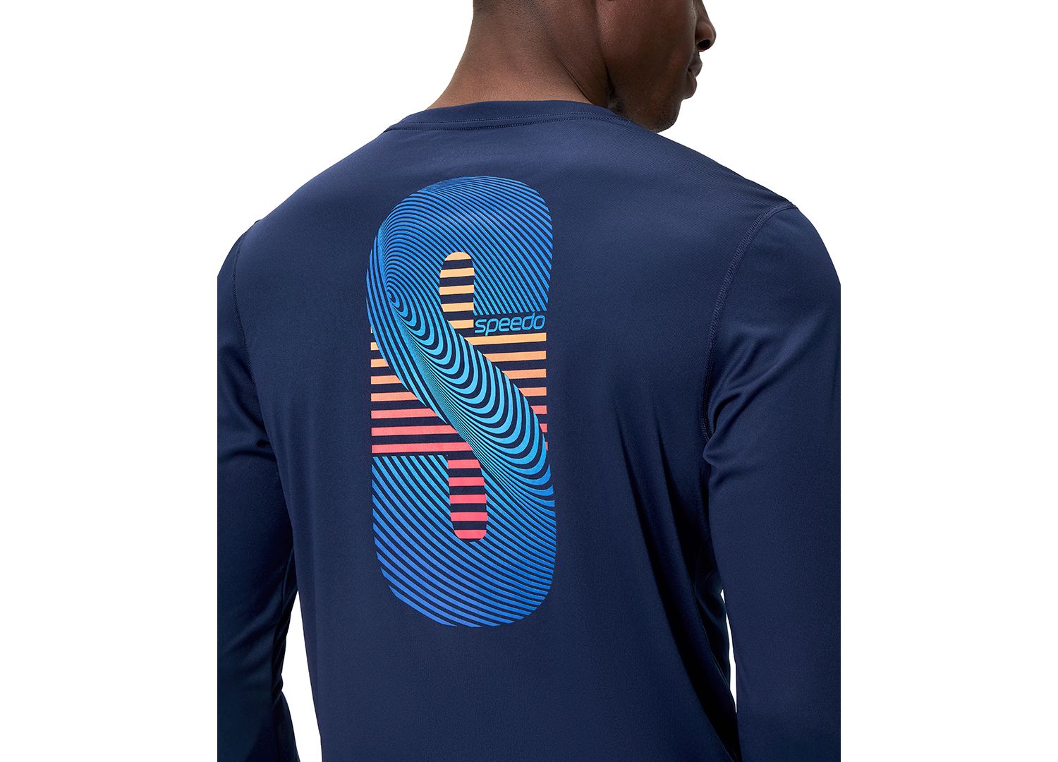 Men's Long-Sleeve Graphic Swim T-Shirt