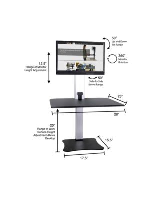 High Rise Electric Sit Stand Desk Converter
