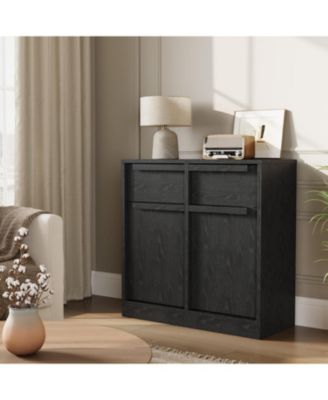 31.5" Sideboard Buffet Cabinet with 2 Drawers, Modern Coffee Bar Storage Cabinet