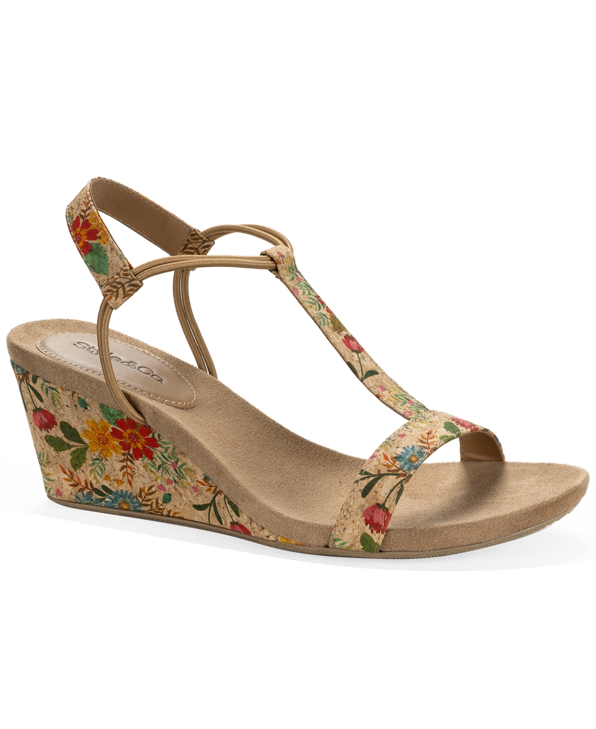 Style & Co Women's Mulan Wedge Sandals, Created for Macy's - Floral