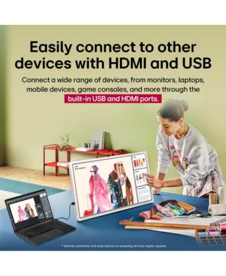 27" StandbyME 2 QHD Smart TV Portable Display with Adjustable Stand and Wi-Fi Streaming – 27LX6T