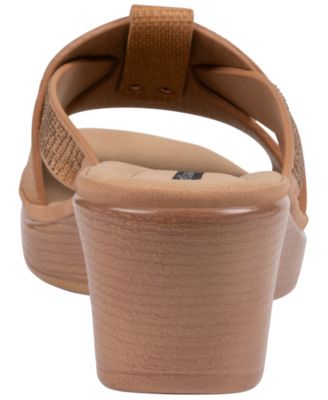 Women's Selva Embellished Round Toe Wedge Sandals