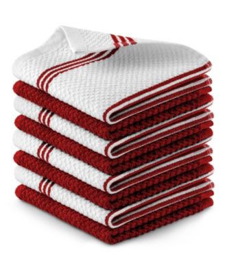 Reusable Absorbent Cotton Kitchen Towels, 8-Pack