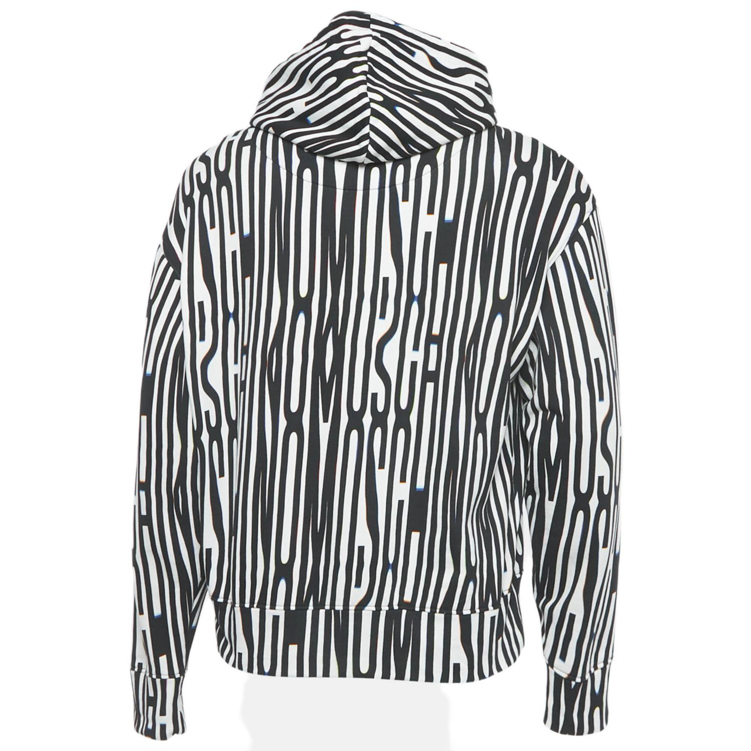 Men's Couture Black/white Logo Print Hoodie